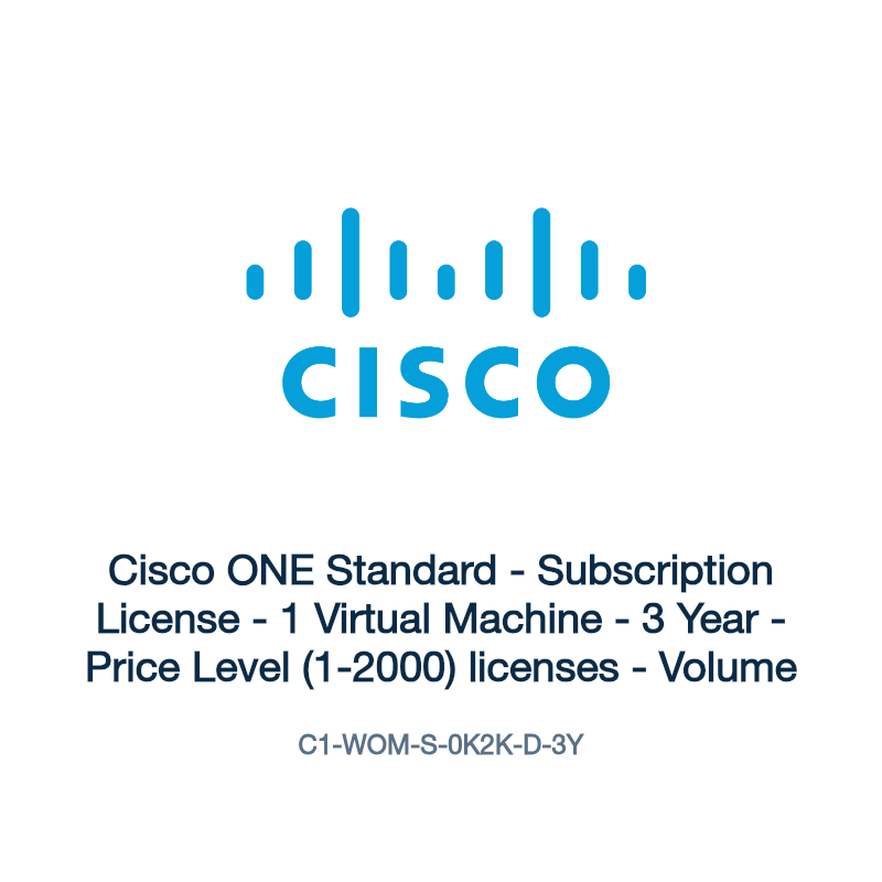 C1-WOM-S-0K2K-D-3Y: Cisco ONE Standard