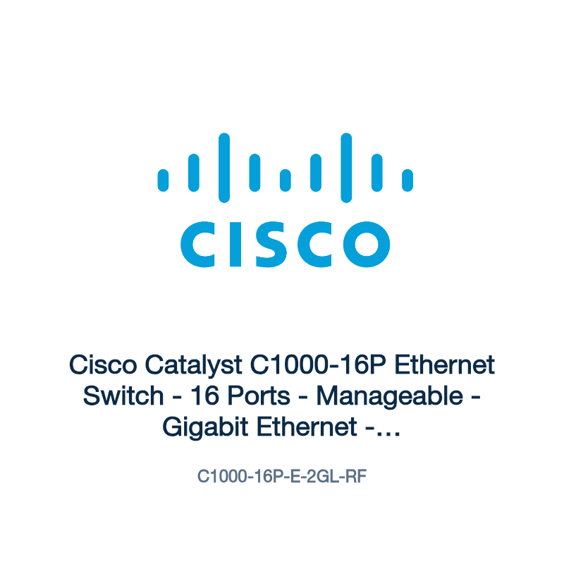 C1000-16P-E-2GL-RF: Cisco Catalyst C1000-16P Ethernet Switch