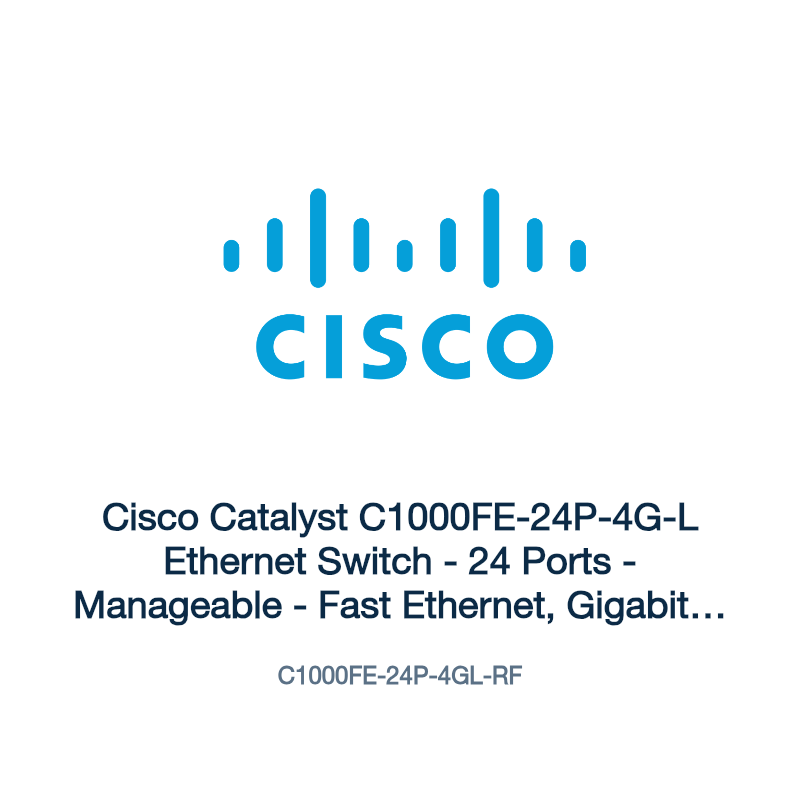 C1000FE-24P-4GL-RF: Cisco Catalyst C1000FE-24P-4G-L Ethernet Switch