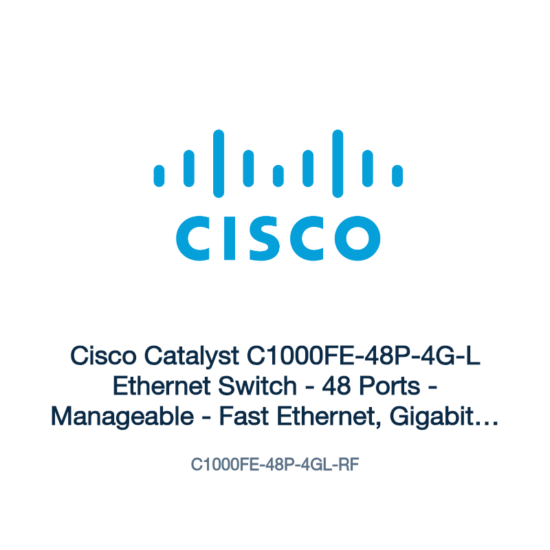 C1000FE-48P-4GL-RF: Cisco Catalyst C1000FE-48P-4G-L Ethernet Switch