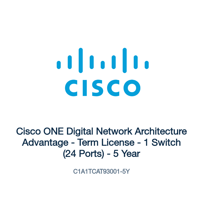 C1A1TCAT93001-5Y: Cisco ONE Digital Network Architecture Advantage