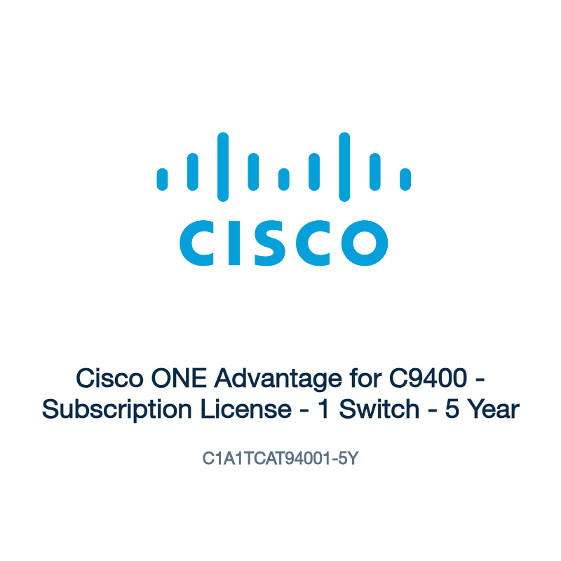 C1A1TCAT94001-5Y: Cisco ONE Advantage for C9400