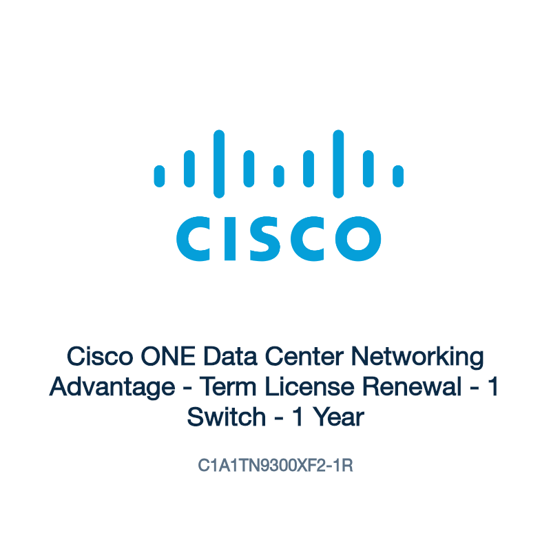 C1A1TN9300XF2-1R: Cisco ONE Data Center Networking Advantage