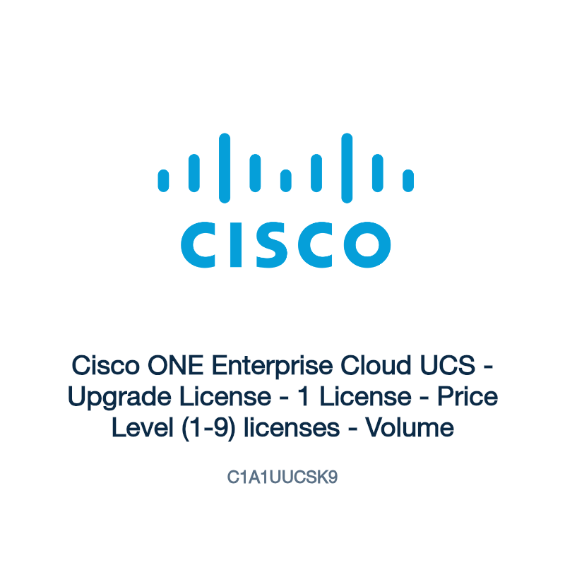 C1A1UUCSK9: Cisco ONE Enterprise Cloud UCS
