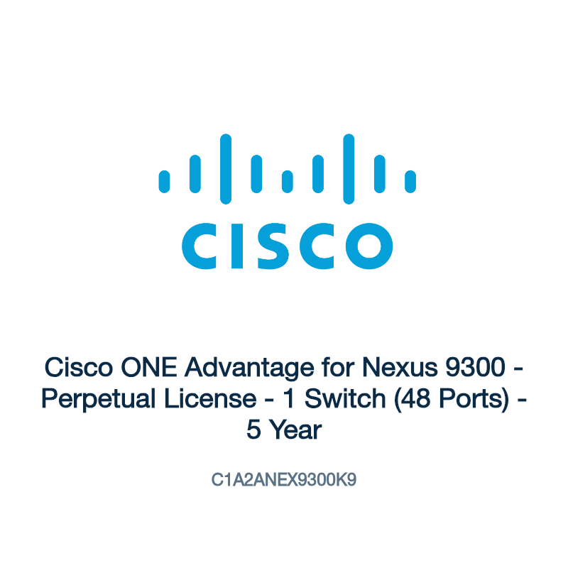 C1A2ANEX9300K9: Cisco ONE Advantage for Nexus 9300