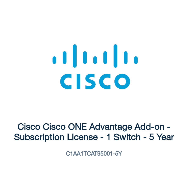 C1AA1TCAT95001-5Y: Cisco Cisco ONE Advantage Add-on