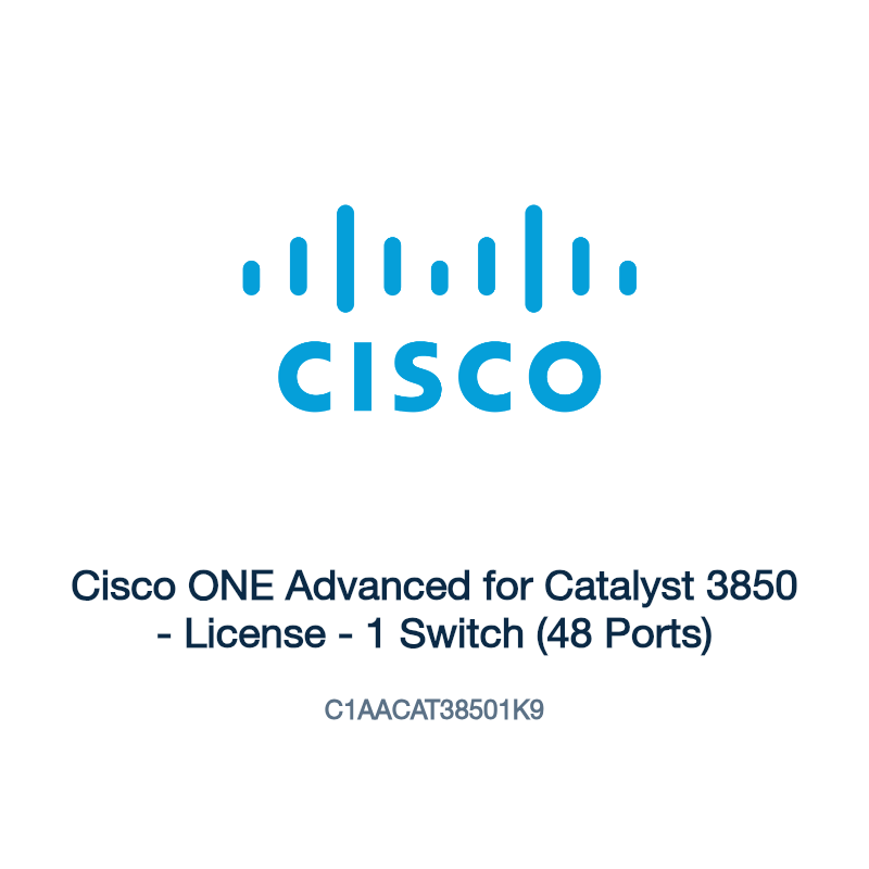 C1AACAT38501K9: Cisco ONE Advanced for Catalyst 3850