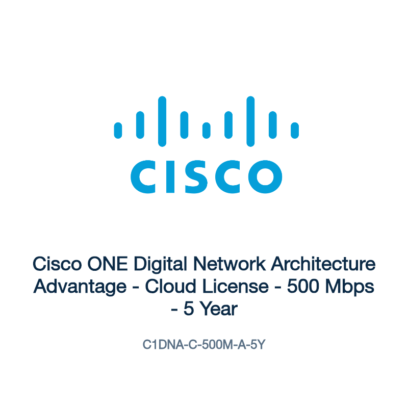 C1DNA-C-500M-A-5Y: Cisco ONE Digital Network Architecture Advantage