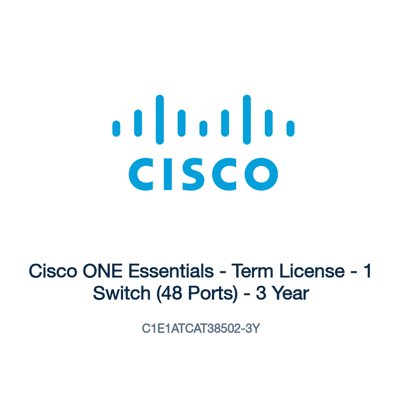 C1E1ATCAT38502-3Y: Cisco ONE Essentials