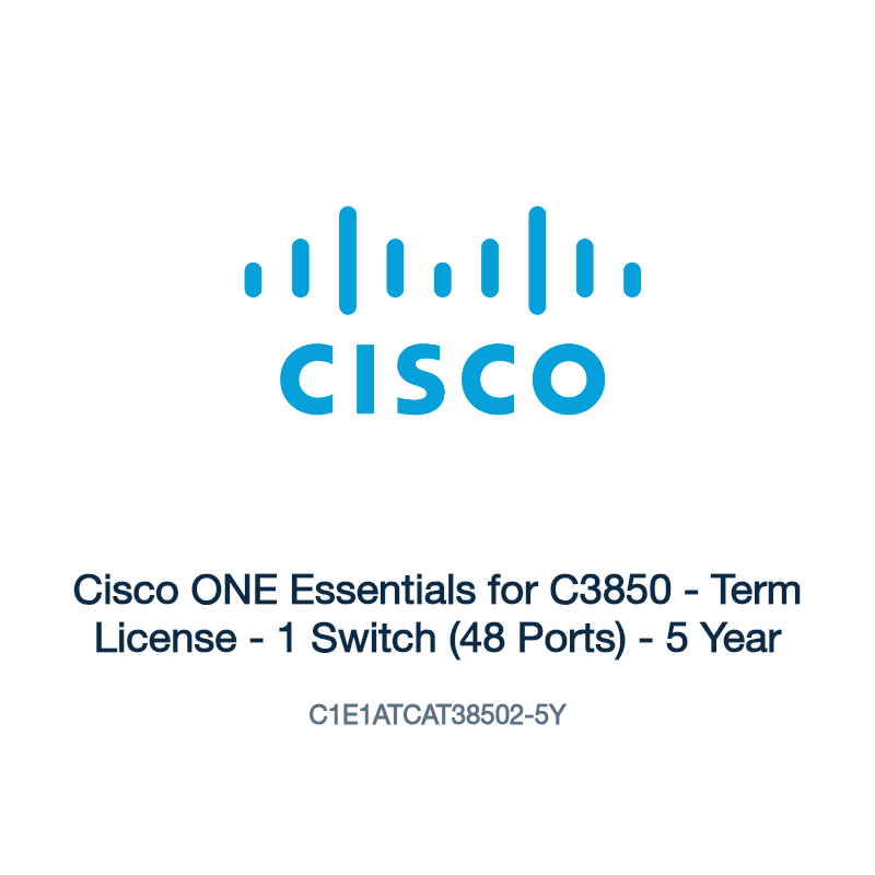 C1E1ATCAT38502-5Y: Cisco ONE Essentials for C3850
