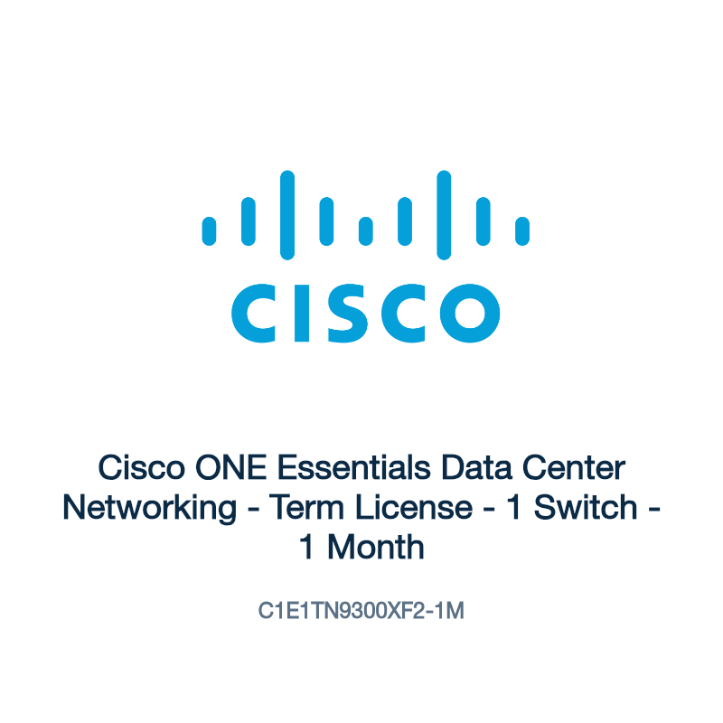 C1E1TN9300XF2-1M: Cisco ONE Essentials Data Center Networking