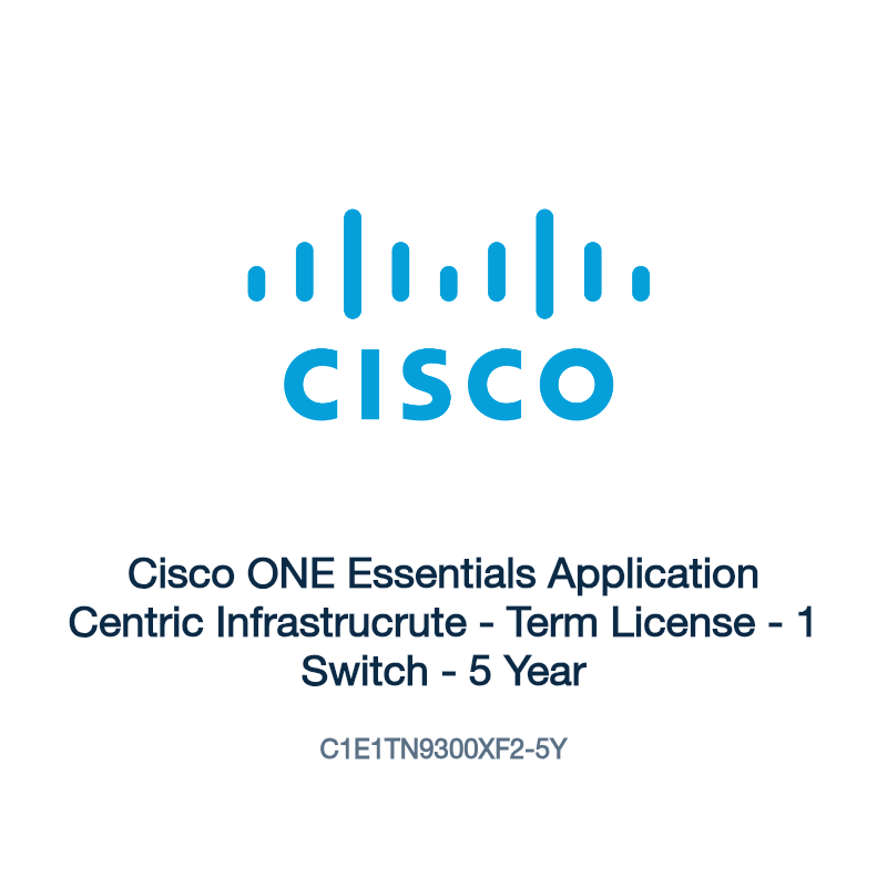 C1E1TN9300XF2-5Y: Cisco ONE Essentials Application Centric Infrastrucrute