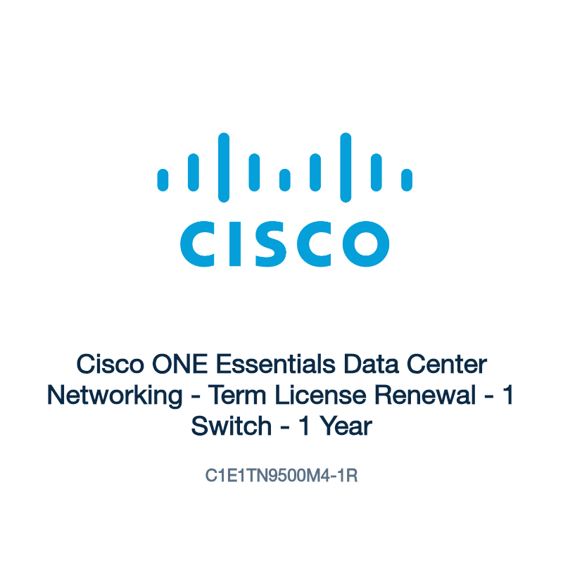 C1E1TN9500M4-1R: Cisco ONE Essentials Data Center Networking