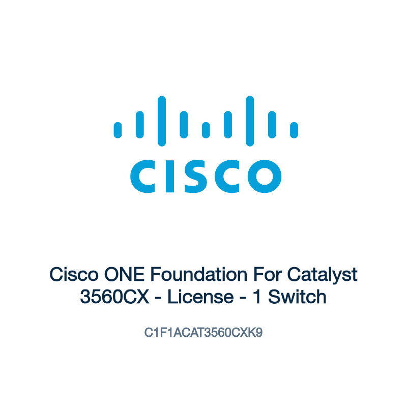 C1F1ACAT3560CXK9: Cisco ONE Foundation For Catalyst 3560CX
