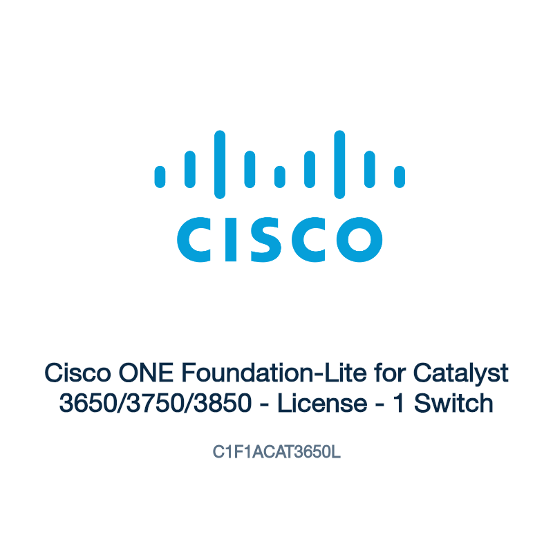 C1F1ACAT3650L: Cisco ONE Foundation-Lite for Catalyst 3650/3750/3850