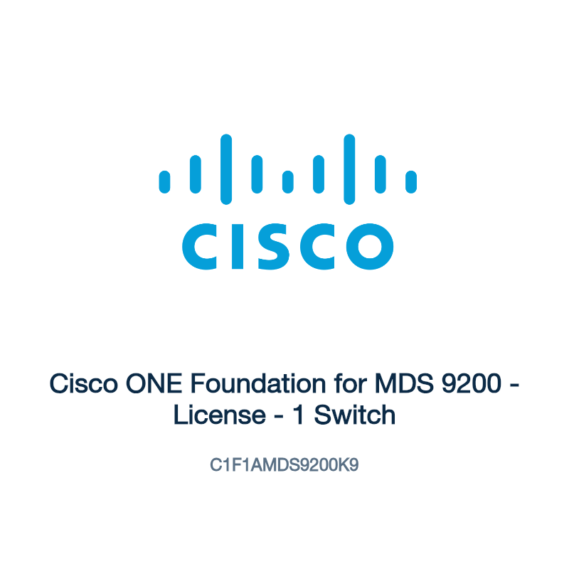 C1F1AMDS9200K9: Cisco ONE Foundation for MDS 9200