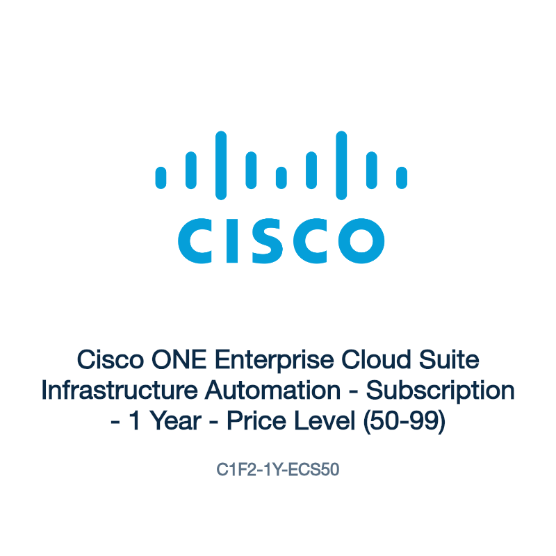 C1F2-1Y-ECS50: Cisco ONE Enterprise Cloud Suite Infrastructure Automation