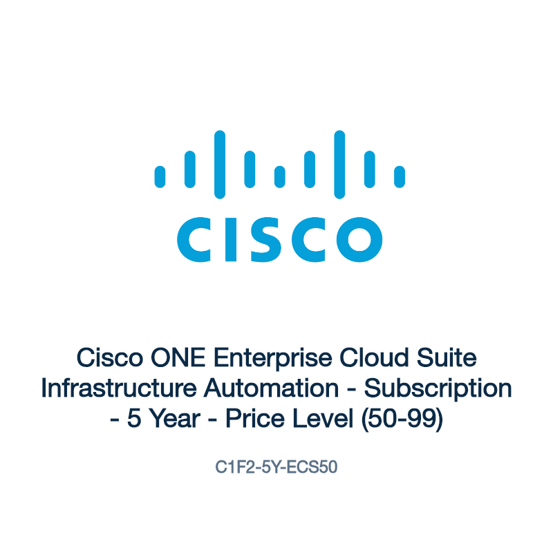 C1F2-5Y-ECS50: Cisco ONE Enterprise Cloud Suite Infrastructure Automation