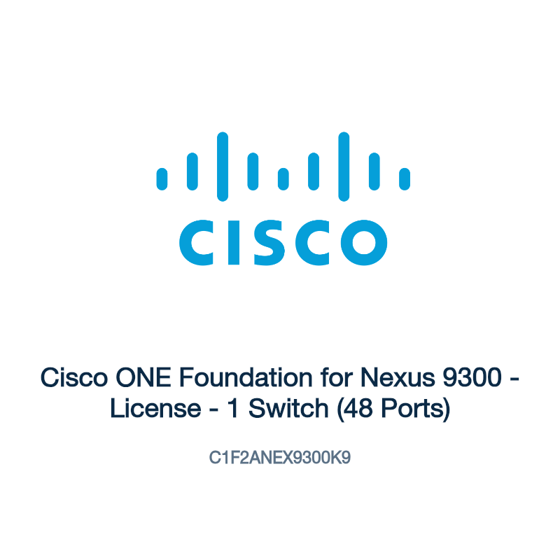 C1F2ANEX9300K9: Cisco ONE Foundation for Nexus 9300