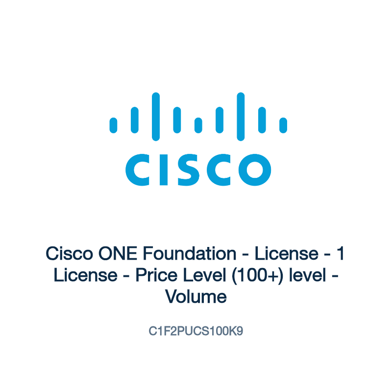 C1F2PUCS100K9: Cisco ONE Foundation