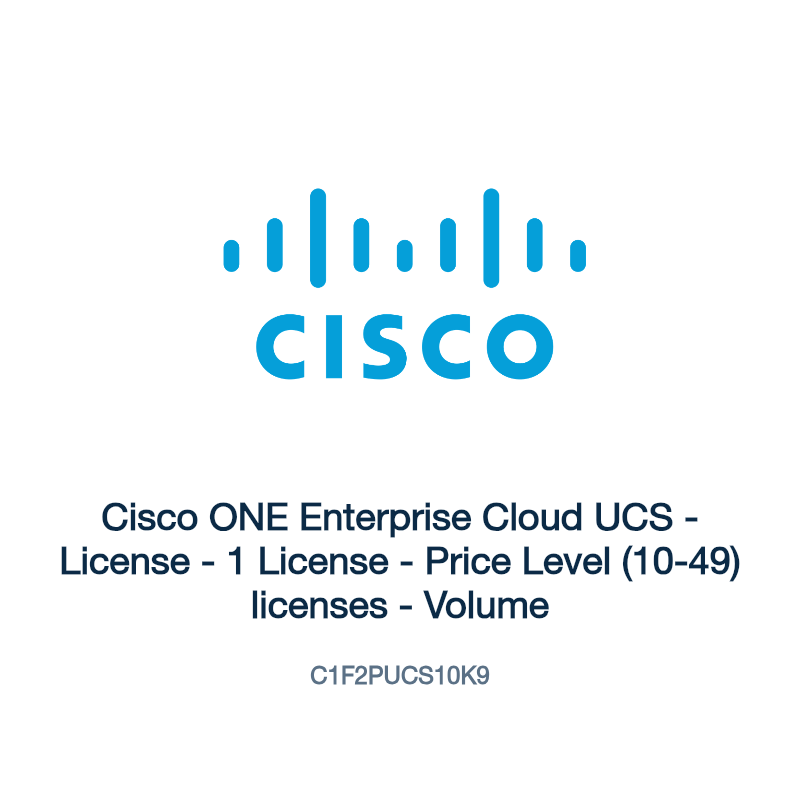 C1F2PUCS10K9: Cisco ONE Enterprise Cloud UCS