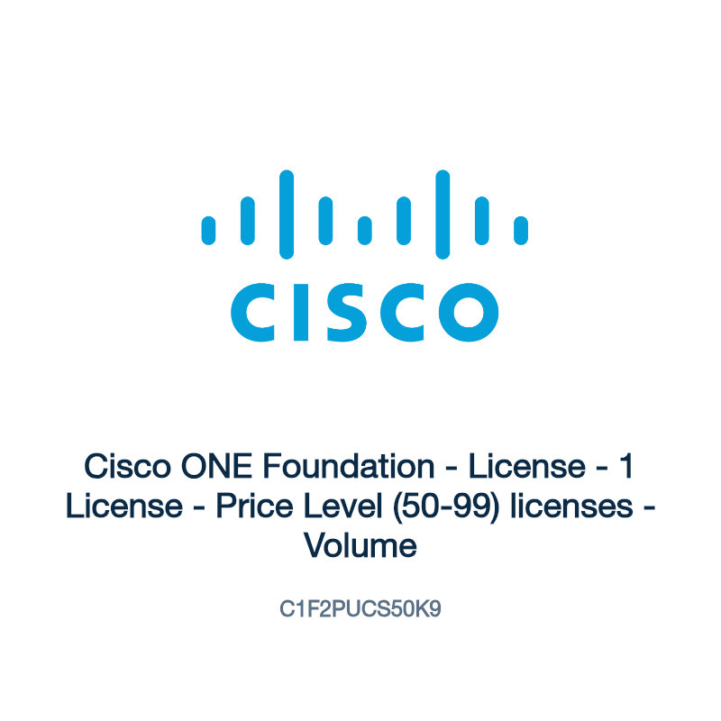C1F2PUCS50K9: Cisco ONE Foundation