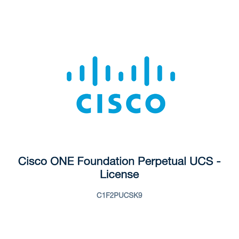 C1F2PUCSK9: Cisco ONE Foundation Perpetual UCS