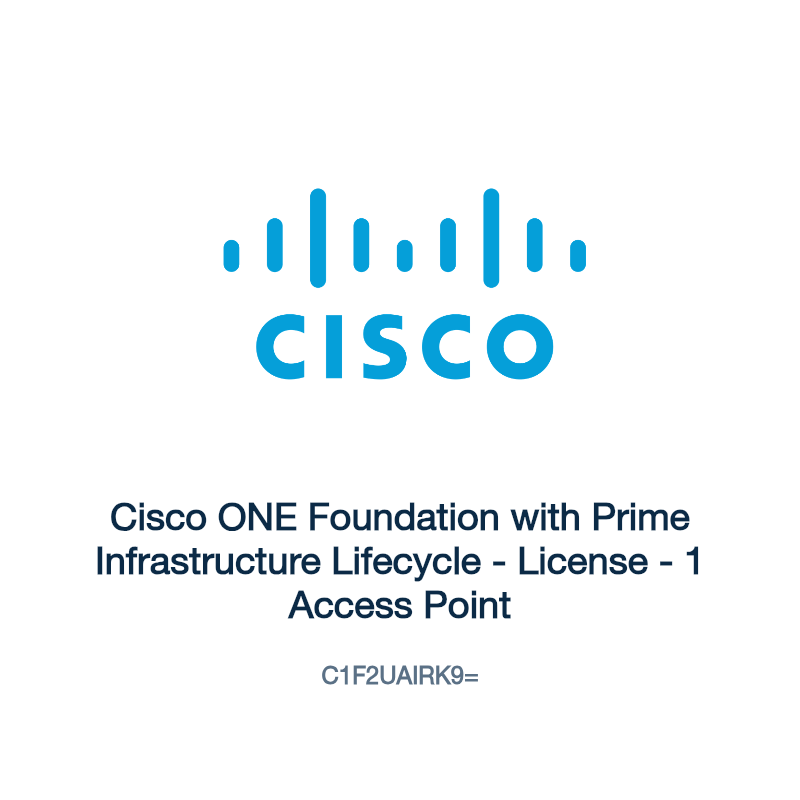 C1F2UAIRK9=: Cisco ONE Foundation with Prime Infrastructure Lifecycle