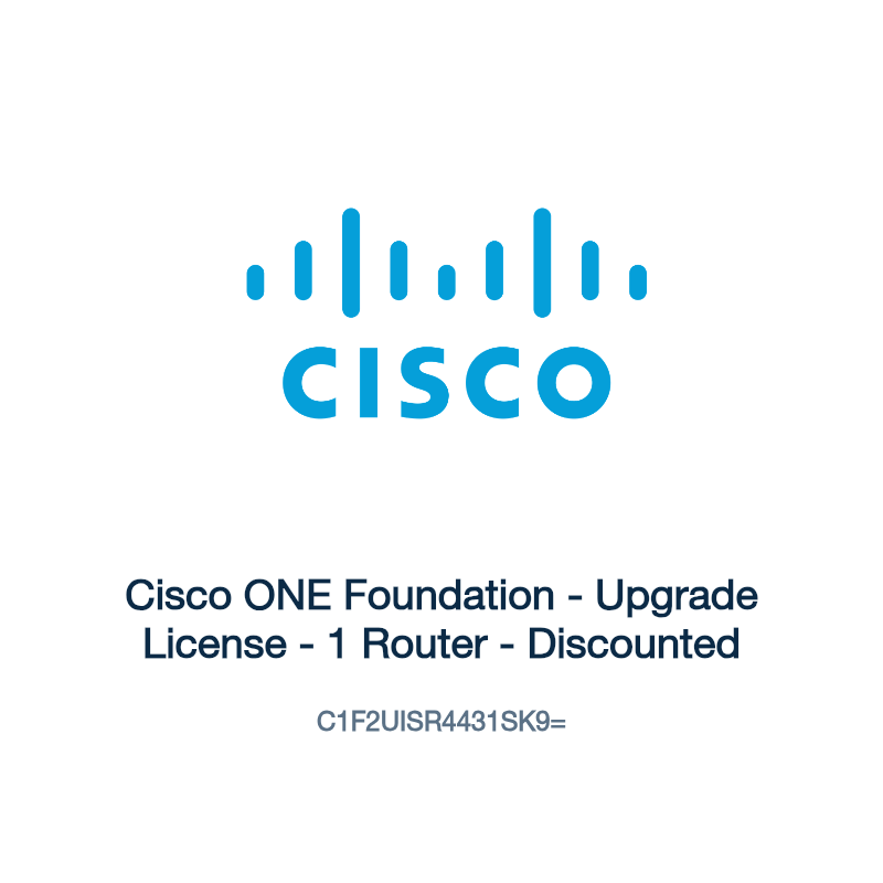 C1F2UISR4431SK9=: Cisco ONE Foundation