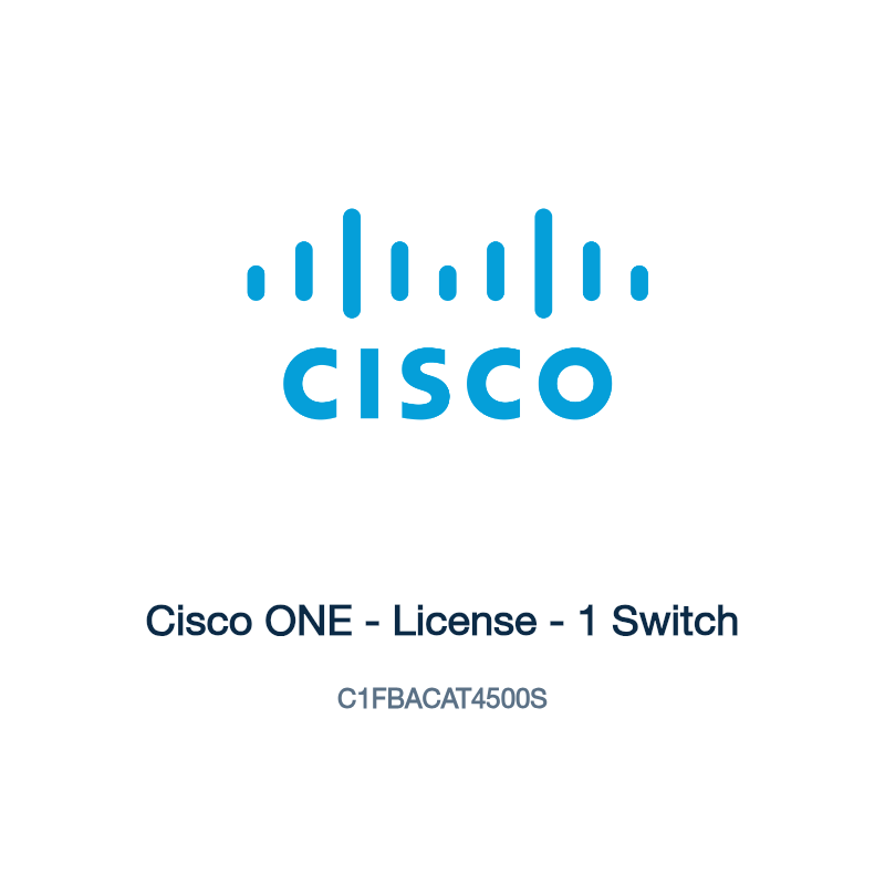 C1FBACAT4500S: Cisco ONE - License - 1 Switch