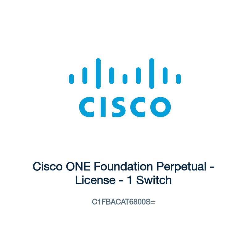 C1FBACAT6800S=: Cisco ONE Foundation Perpetual