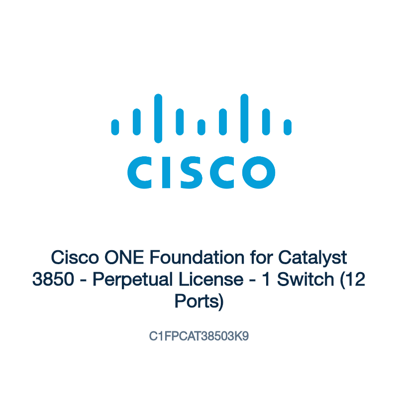 C1FPCAT38503K9: Cisco ONE Foundation for Catalyst 3850