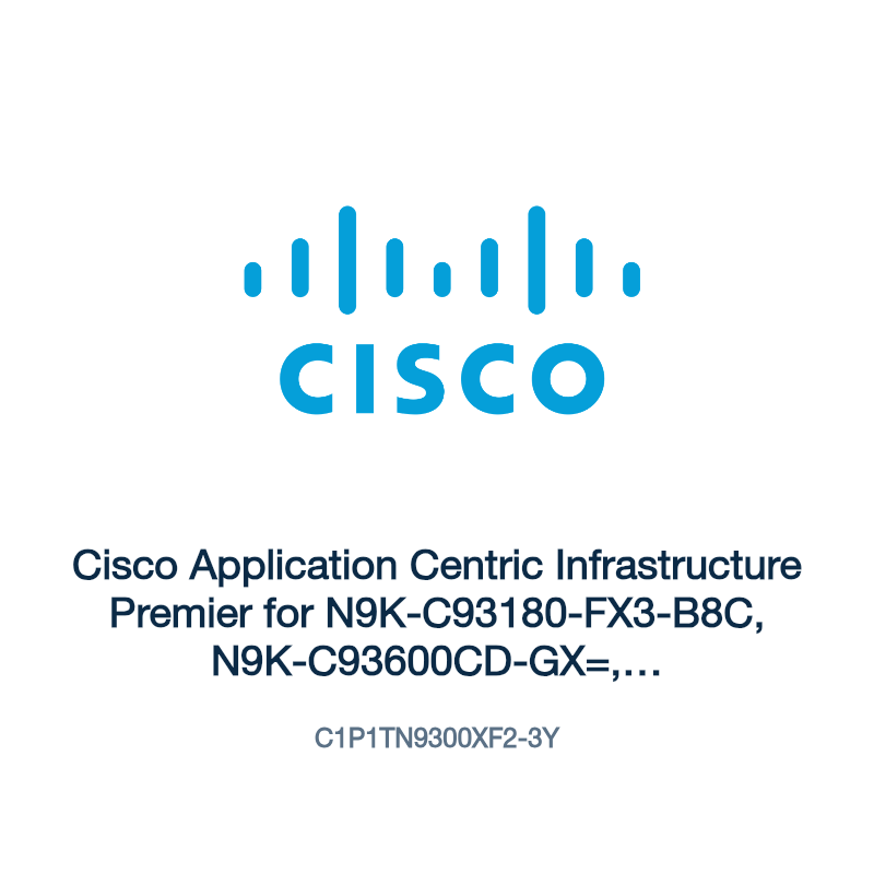 C1P1TN9300XF2-3Y: Cisco Application Centric Infrastructure Premier for