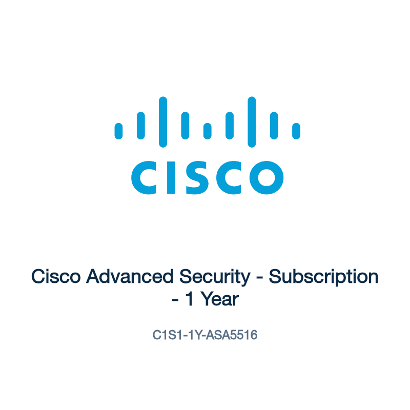C1S1-1Y-ASA5516: Cisco Advanced Security