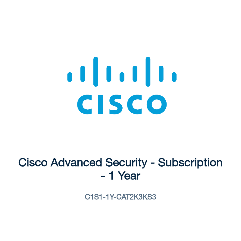 C1S1-1Y-CAT2K3KS3: Cisco Advanced Security