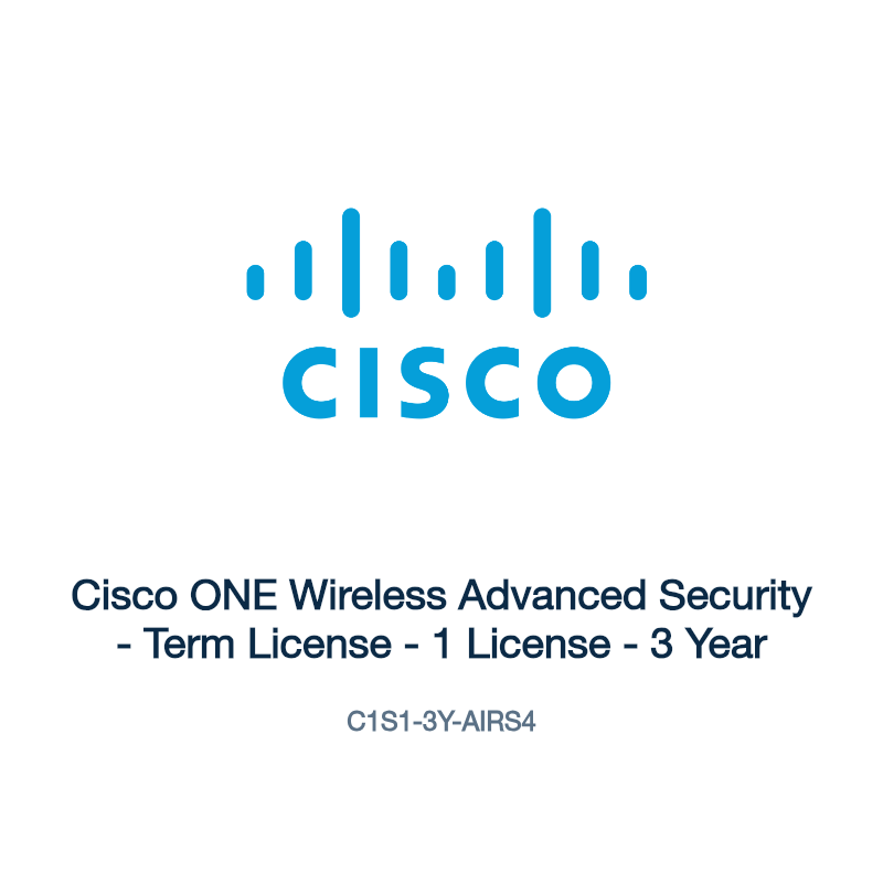 C1S1-3Y-AIRS4: Cisco ONE Wireless Advanced Security