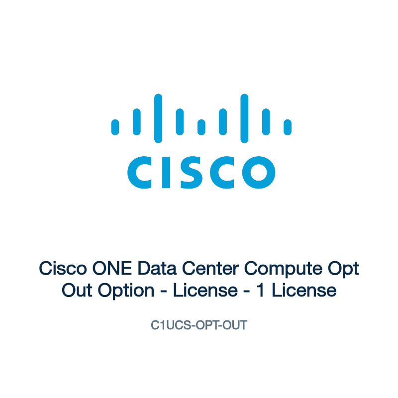 C1UCS-OPT-OUT: Cisco ONE Data Center Compute Opt Out Option