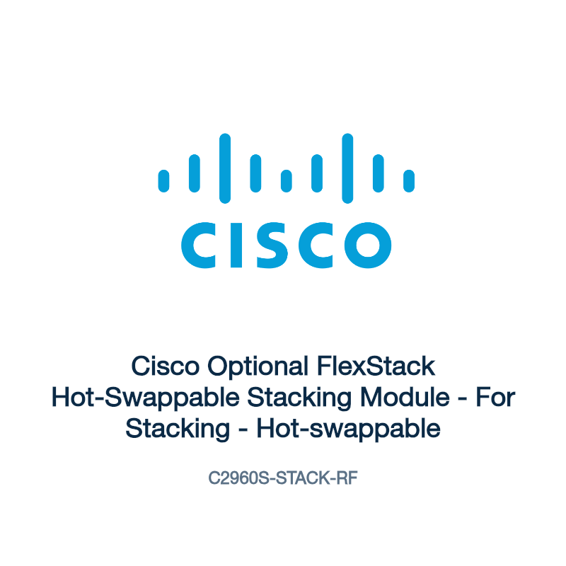C2960S-STACK-RF: Cisco Optional FlexStack Hot-Swappable Stacking Module