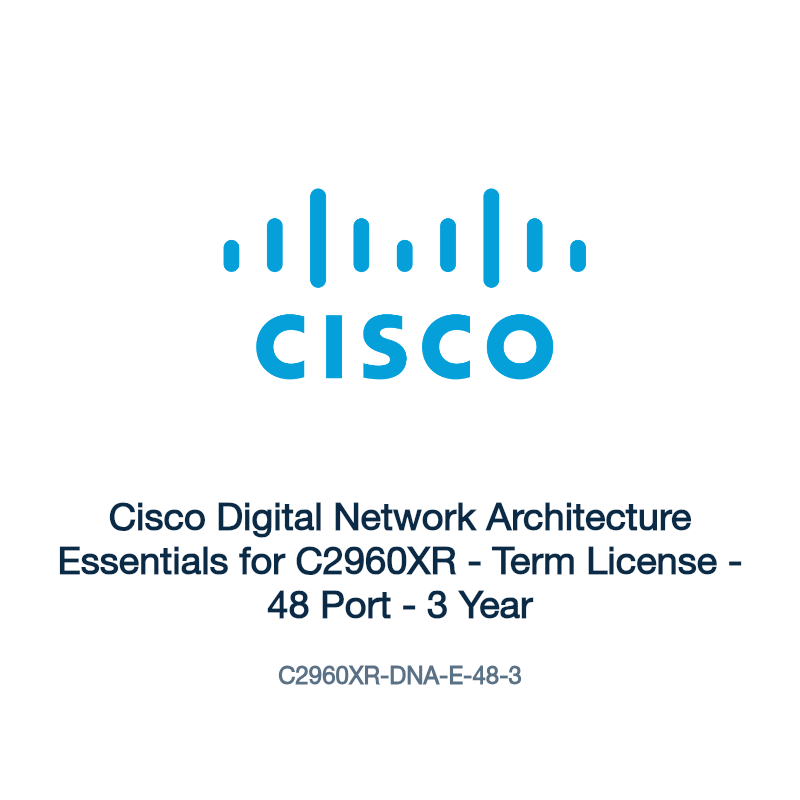 C2960XR-DNA-E-48-3: Cisco Digital Network Architecture Essentials for C2960XR