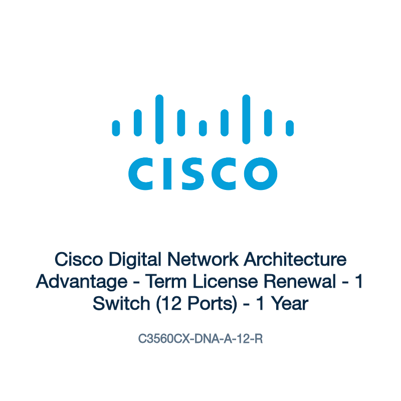 C3560CX-DNA-A-12-R: Cisco Digital Network Architecture Advantage