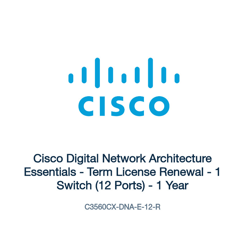 C3560CX-DNA-E-12-R: Cisco Digital Network Architecture Essentials