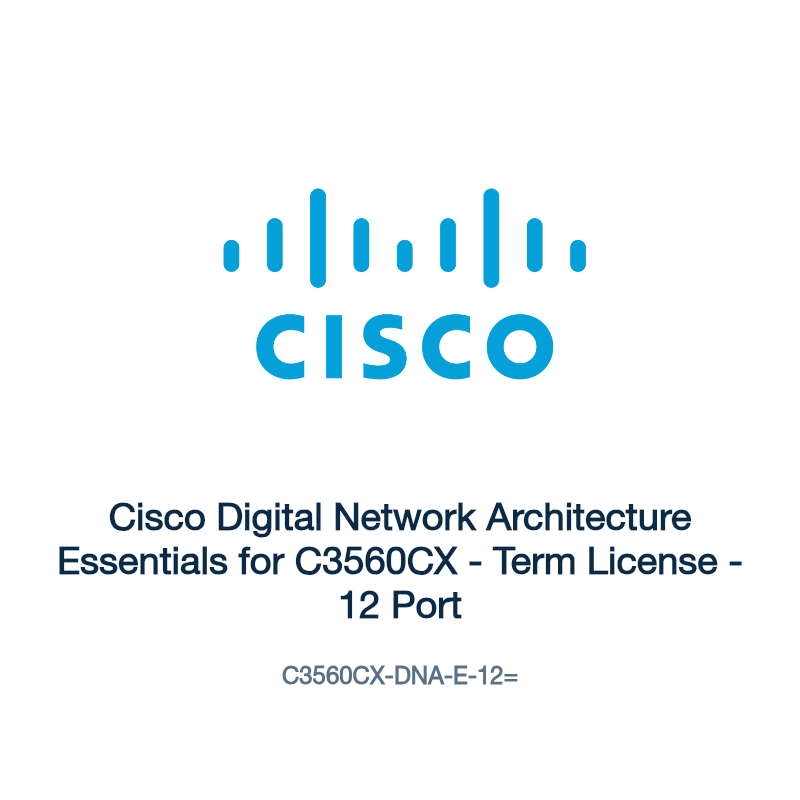 C3560CX-DNA-E-12=: Cisco Digital Network Architecture Essentials for C3560CX