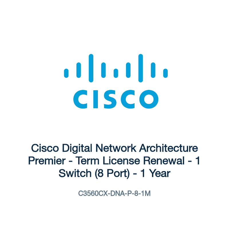 C3560CX-DNA-P-8-1M: Cisco Digital Network Architecture Premier