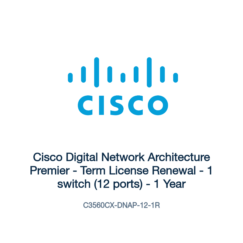 C3560CX-DNAP-12-1R: Cisco Digital Network Architecture Premier