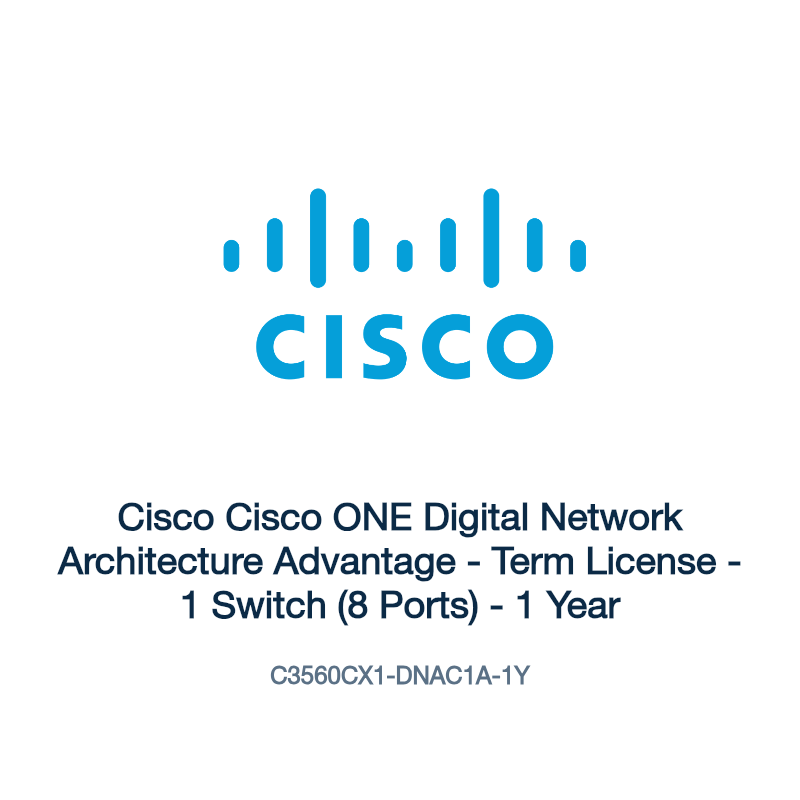 C3560CX1-DNAC1A-1Y: Cisco Cisco ONE Digital Network Architecture Advantage