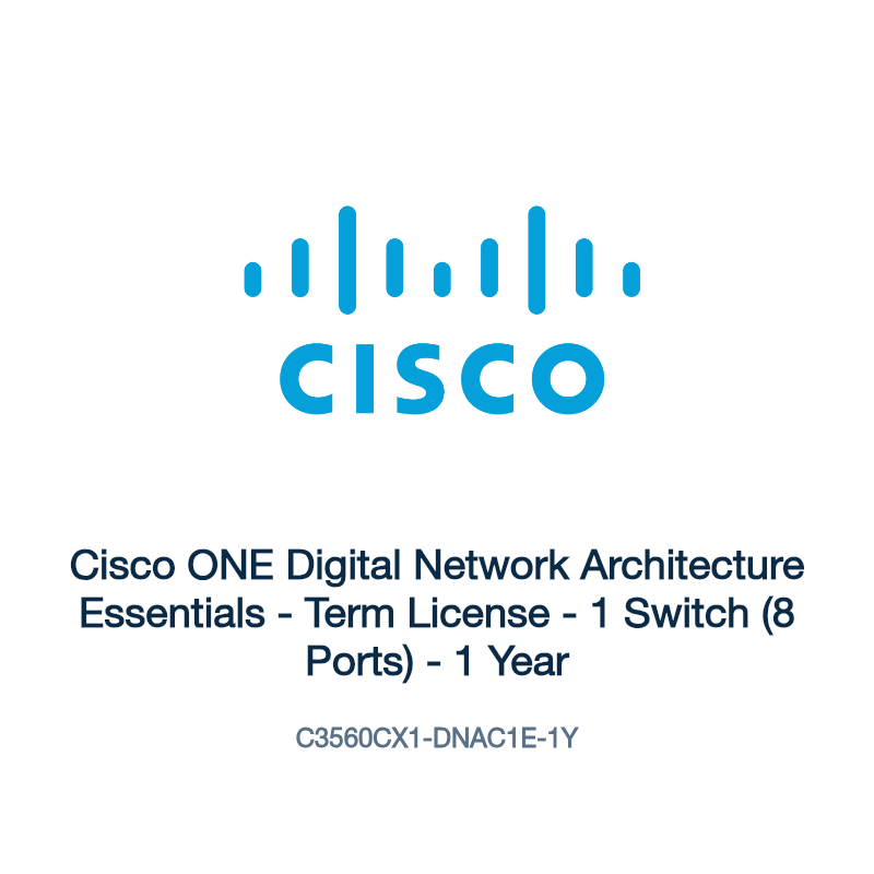 C3560CX1-DNAC1E-1Y: Cisco ONE Digital Network Architecture Essentials