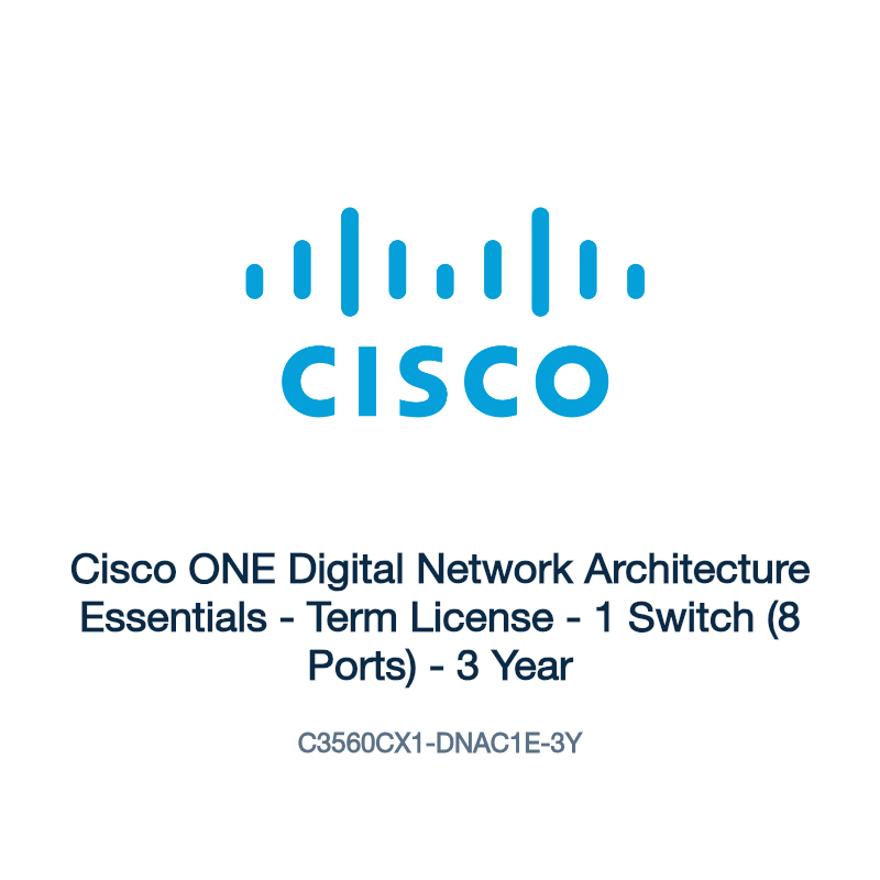 C3560CX1-DNAC1E-3Y: Cisco ONE Digital Network Architecture Essentials