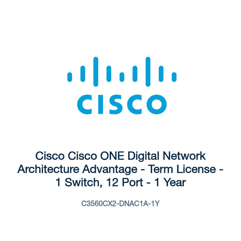 C3560CX2-DNAC1A-1Y: Cisco Cisco ONE Digital Network Architecture Advantage