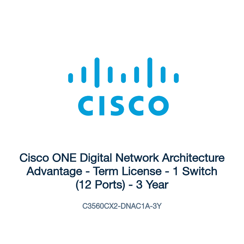 C3560CX2-DNAC1A-3Y: Cisco ONE Digital Network Architecture Advantage