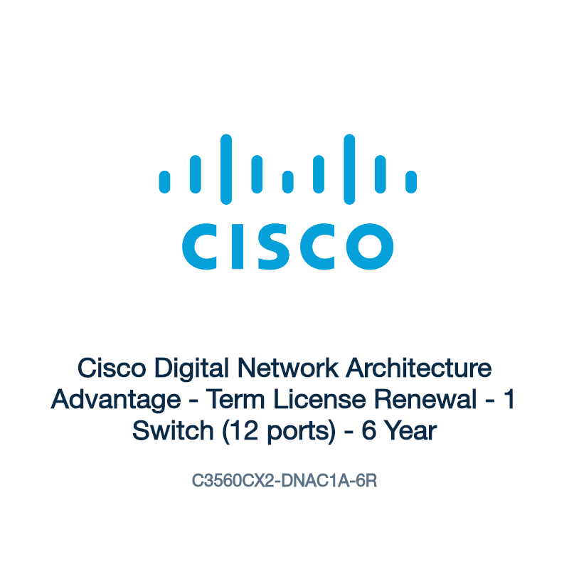 C3560CX2-DNAC1A-6R: Cisco Digital Network Architecture Advantage